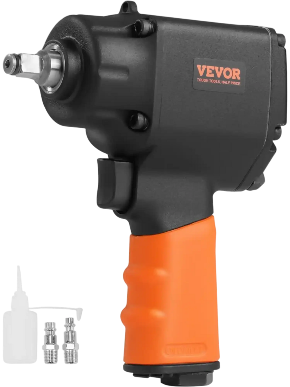 VEVOR Air Impact Wrench, 3/8-Inch Drive Air Impact Gun, Up to 690ft-lbs Nut-busting Torque, Lightweight Pneumatic Impact Wrench for Auto Repairs and Maintenance