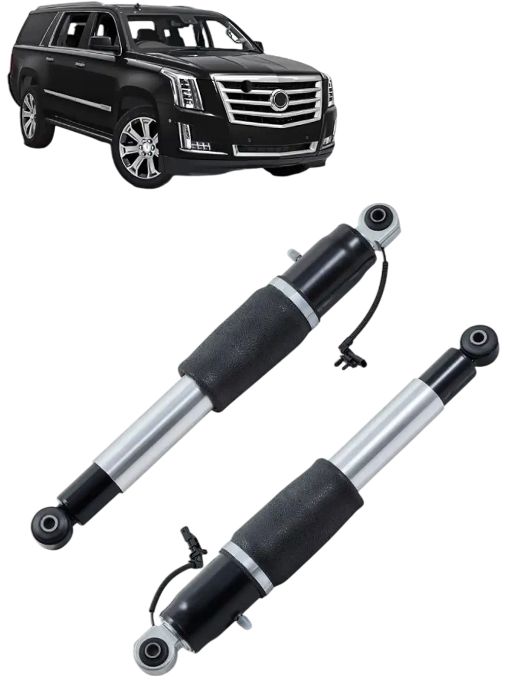 VEVOR Rear Air Shock Absorber Strut, 2 PCS, Compatible with Cadillac Escalade, Chevrolet Suburban/ Tahoe, GMC Yukon/Yukon XL, Replacement for 22283446 22278958 580-1106 5801068 5801106 23151122