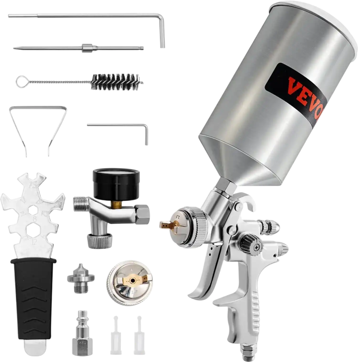 Vevor HVLP Spray Gun Professional Gravity Feed Automotive Paint Sprayer New