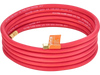 VEVOR Air Acetylene Torch Hose, 3/16-Inch x 12FT Acetylene Welding Hose with 3/8"-24 LH A-Type Fittings, AH-12 R Grade Welding Torchs Hose Compatible with AR-B/AR-MC Regulators