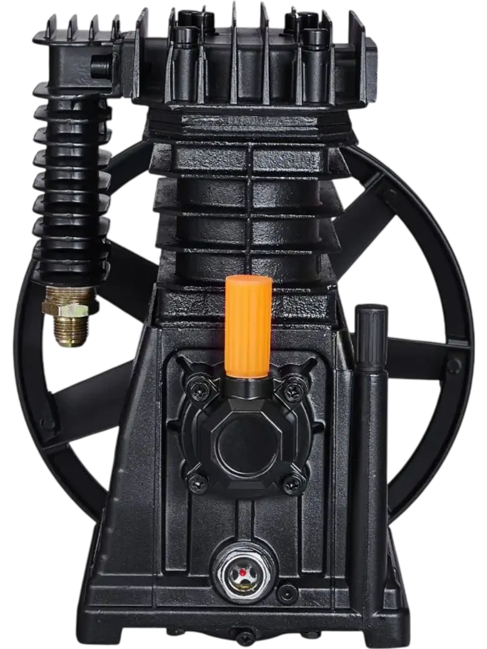 VEVOR Air Compressor Pump Head, 3HP 5.8CFM @ 90PSI, Twin Cylinder Oil Lubricated Air Compressor Piston Pump Head, Single-Stage Aluminum Air Compressor Pump Replacement with Max. 116PSI Pressure