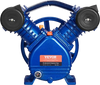 VEVOR Air Compressor Pump Head, 3HP 6.25CFM @ 90PSI, Twin Cylinder Oil Lubricated Air Compressor Piston Pump Head, Single Stage V-Type Cast Iron Air Compressor Pump Replacement with Max. 116PSI Pressure