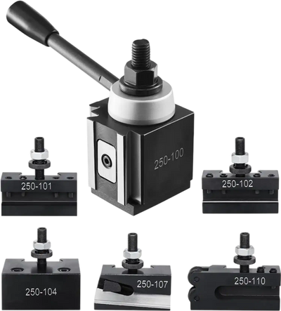 Vevor Tool Post Quick Change Lathe Tool Post Set 6-Piece for 6