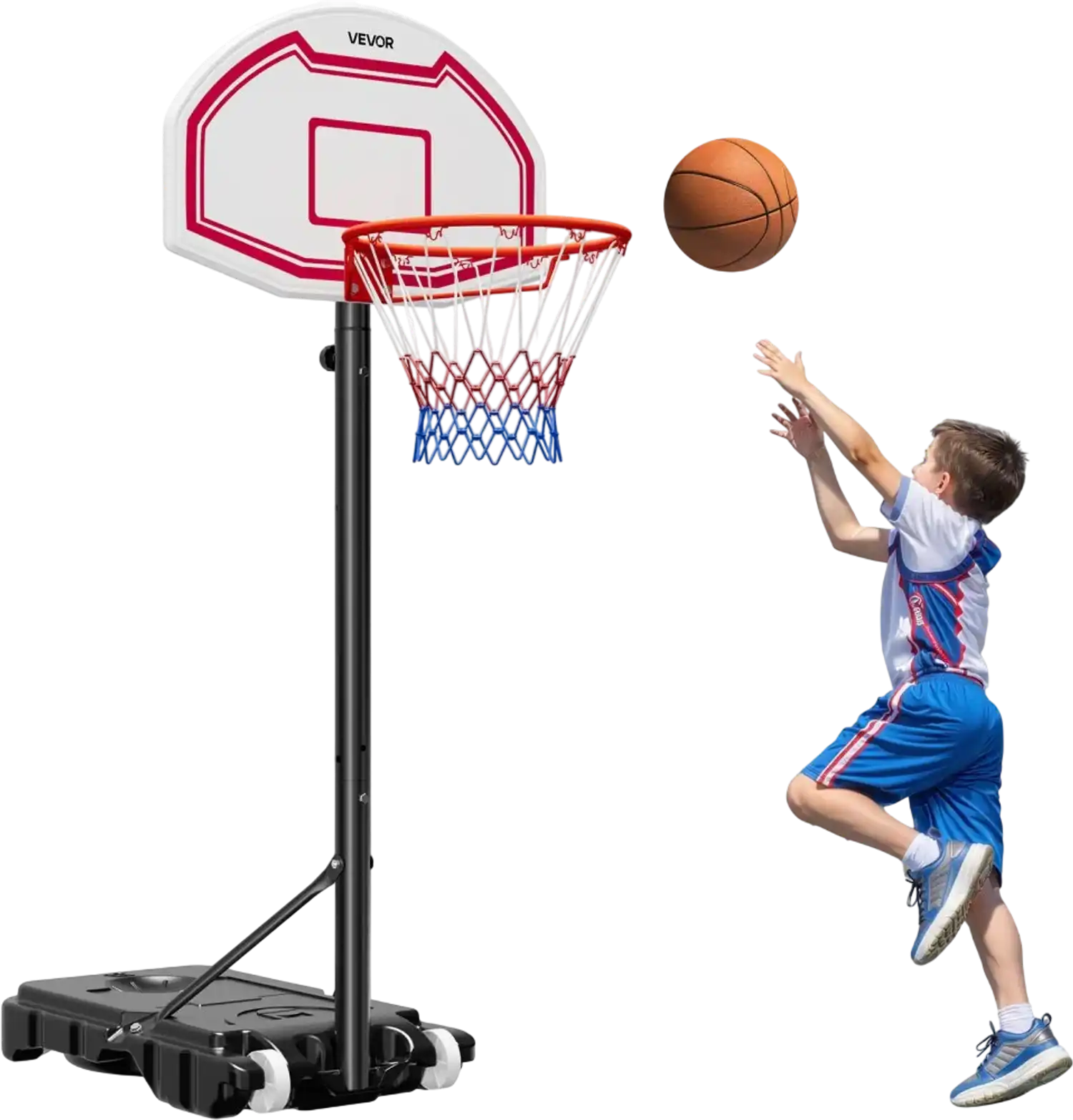 Vevor Basketball Hoop Portable Adjustable Kids Backboard Set New