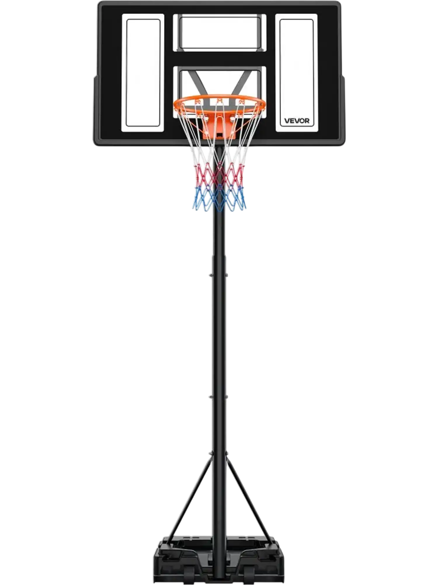 Vevor Basketball Hoop Portable Adjustable 4.4' to 10' Stand New