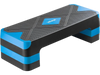 VEVOR Aerobic Exercise Step Platform, 28-Inch Workout Aerobic Stepper, Height Adjustable Fitness Training Step Deck Trainer with 4 Risers, Non-Slip Surface Bench for Home Gym Cardio Strength, Blue