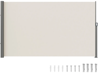 Vevor Retractable Side Awning Outdoor Privacy Screen Beige 79