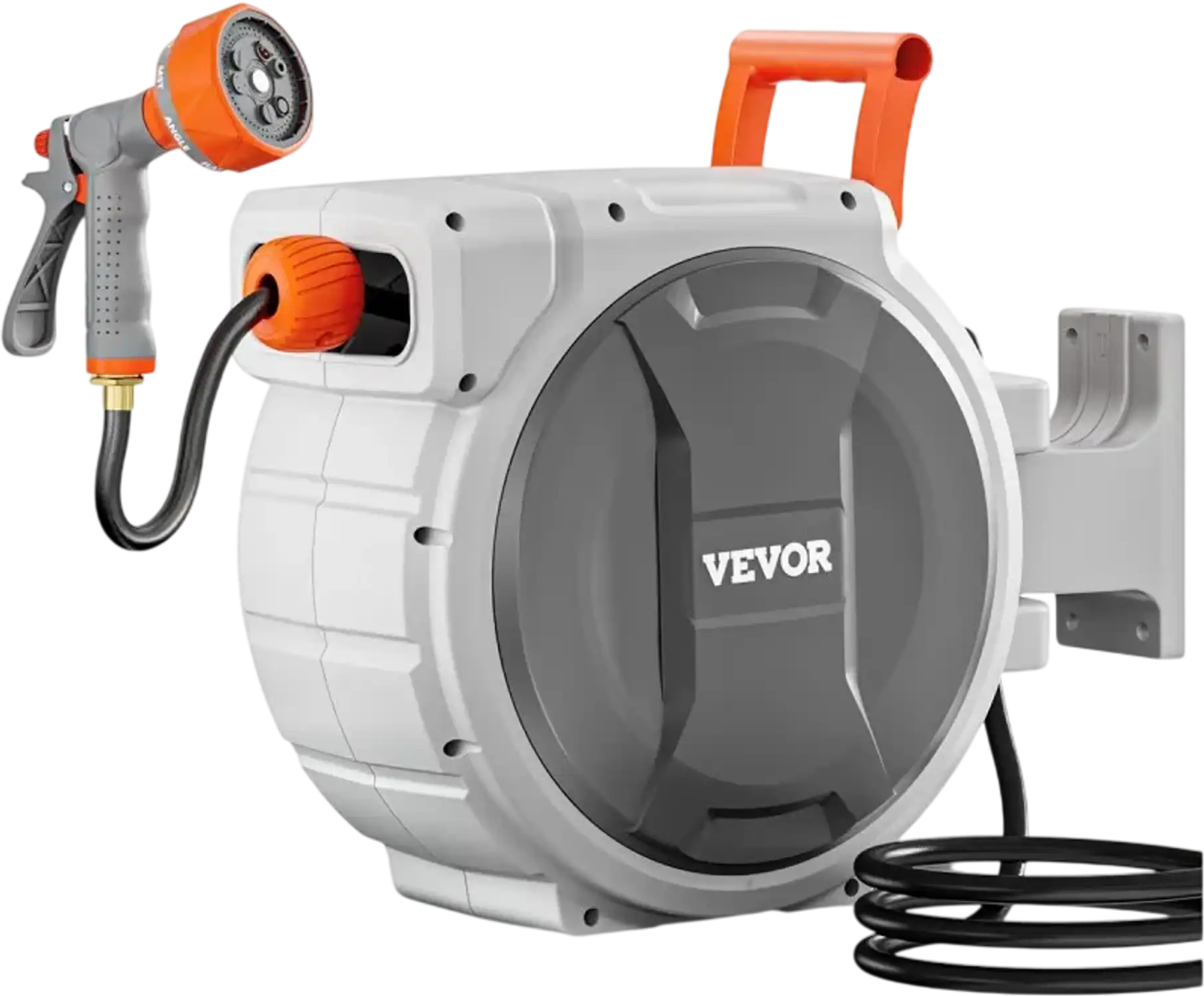 Vevor Hose Reel Retractable Wall Mounted Garden Hose Reel 1/2