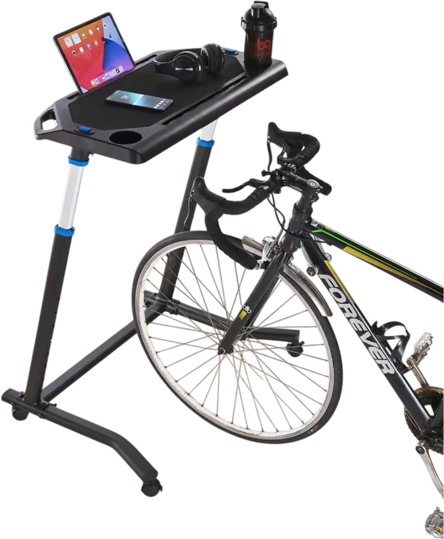 Vevor Cycling Desk Mobile Foldable Multi-Functional Bike Trainer & Treadmill Desk New