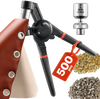 VEVOR Grommet Tool Kit, 500 PCS 1/4 Inch Metal Eyelets Grommets in Gold and Silver, Eyelet Kit with Manual Grommet Press Pliers, Hole Punch, and Block, for Leather Tarp Shoes Crafts Fabric Belt