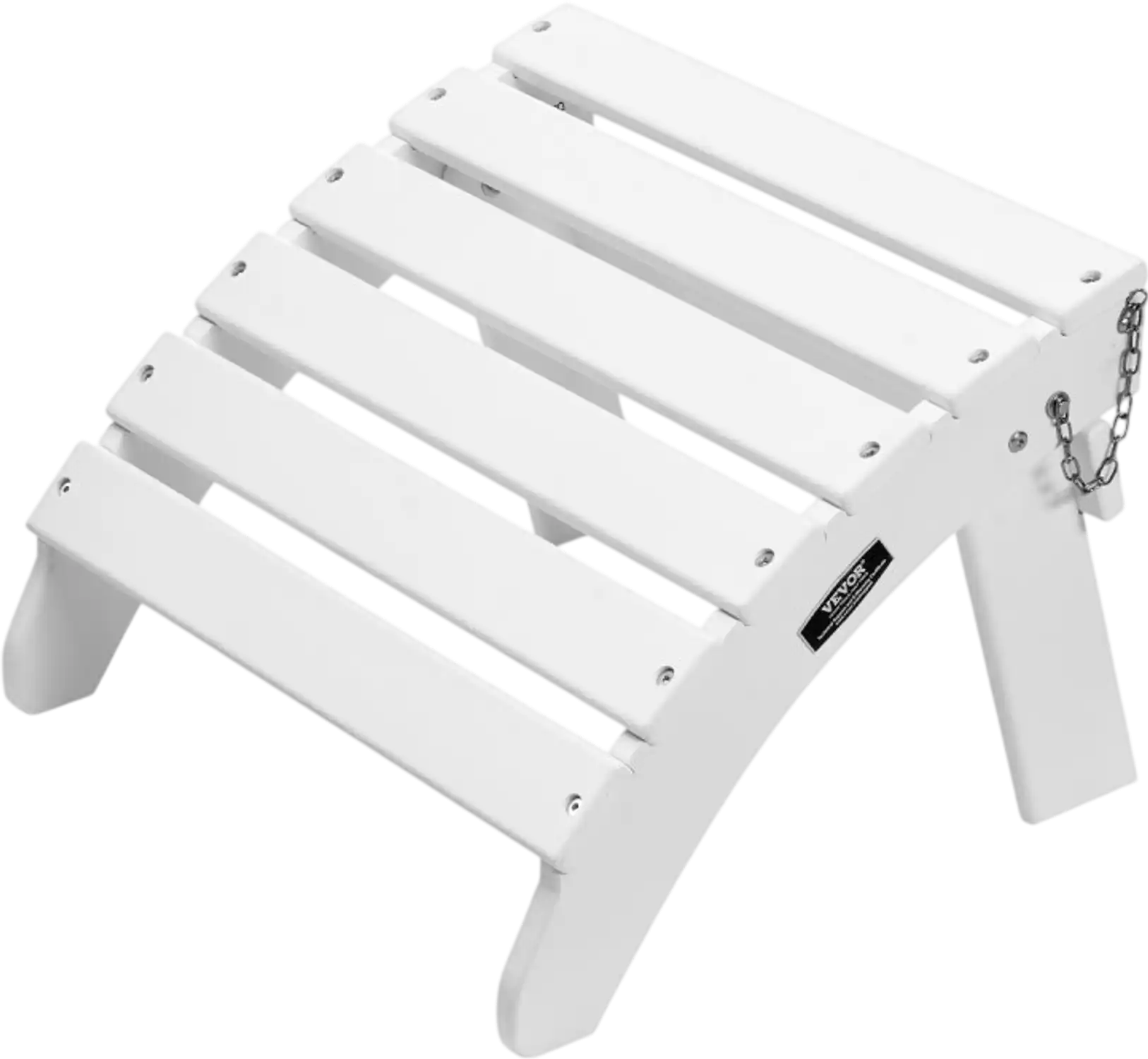 Vevor Patio Footrest Adirondack Folding HDPE Ottoman White New