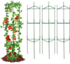 VEVOR 6 Packs Tomato Cages for Garden, 48 inch Tomato Trellis Plant Stakes Support, Stackable Tall Plant Support Cage, for Raised Garden Bed, Vegetables Flowers and Climbing Plants