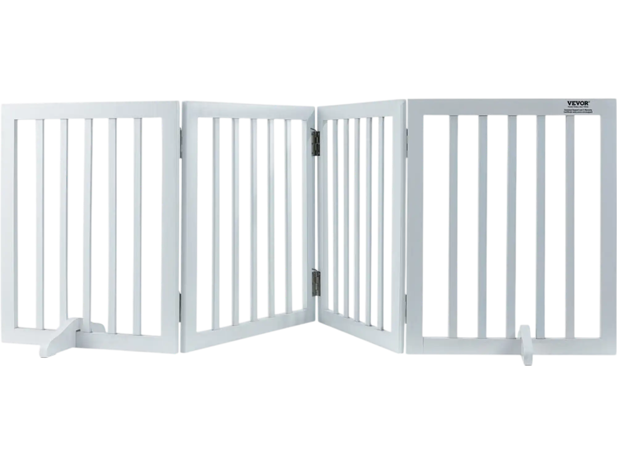 Vevor Dog Gate Freestanding Folding Pet Barrier 24