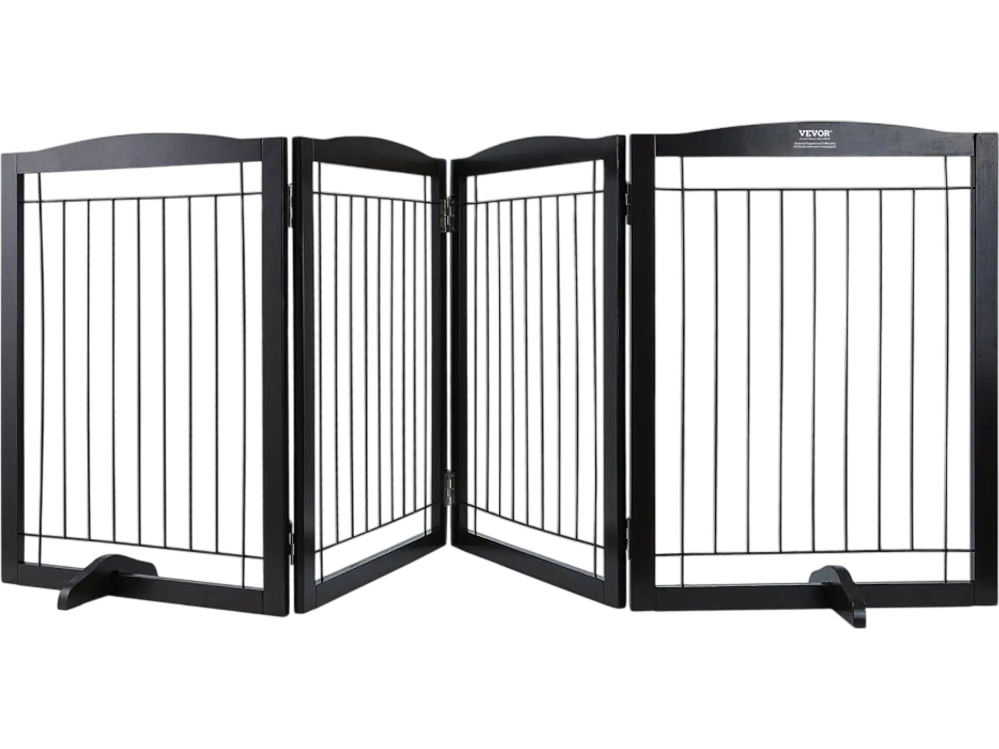 Vevor Dog Gate Free Standing Foldable Pet Barrier 32