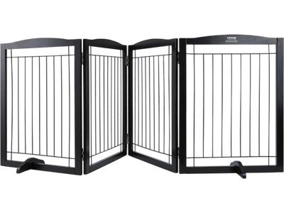 Vevor Dog Gate Free Standing Foldable Pet Barrier 32