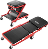 VEVOR Foldable Z Garage Creeper, 36 in, 300 lbs Load Capacity Rolling Folding Mechanic Creeper Stool, with 6 Wheels Tool Tray Padded Seat Steel Frame, Lay Down or Sit Chair for Garage Shop or Home