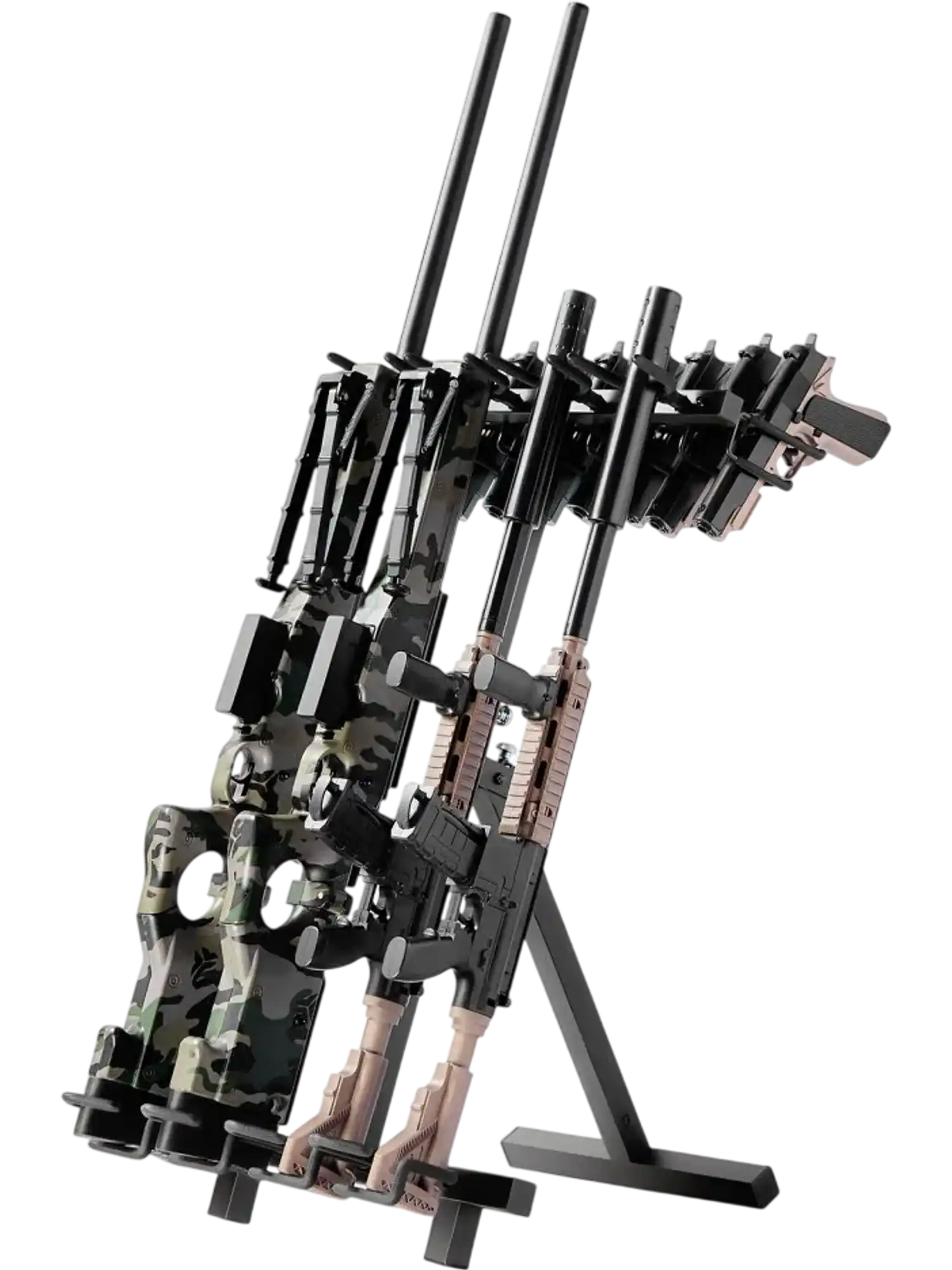 Vevor Gun Rack Folding Freestanding Rifle & Handgun Storage Stand New