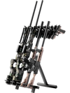 VEVOR Gun Rack, Portable, Folding Heavy Duty Steel Rifle Shotgun Rack Stand, Freestanding Indoor Outdoor Gun Display Storage, Holds Up to 7 Pistols and 4 Rifles or Shotguns, for Shooting Hunting Range