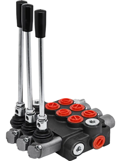 Vevor Hydraulic Control Valve 3 Spool Double Acting 11 GPM New