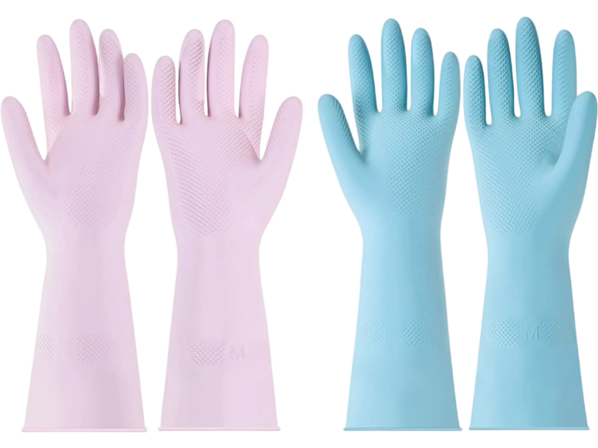 Vevor Gloves Reusable Dishwashing Cleaning Gloves 2 Pairs Medium New