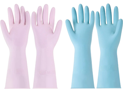 Vevor Gloves Reusable Dishwashing Cleaning Gloves 2 Pairs Medium New
