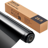 VEVOR Heat Transfer Vinyl, 12 in x 25 ft, Glossy Black HTV Iron on Vinyl Roll, Easy to Cut and Weed, Strong Adhesion, Compatible with Cutting Machines, for Various Materials, T-shirts, Pillows, Hats