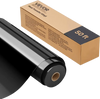VEVOR Heat Transfer Vinyl, 12 in x 50 ft, Glossy Black HTV Iron on Vinyl Roll, Easy to Cut and Weed, Strong Adhesion, Compatible with Cutting Machines, for Various Materials, T-shirts, Pillows, Hats