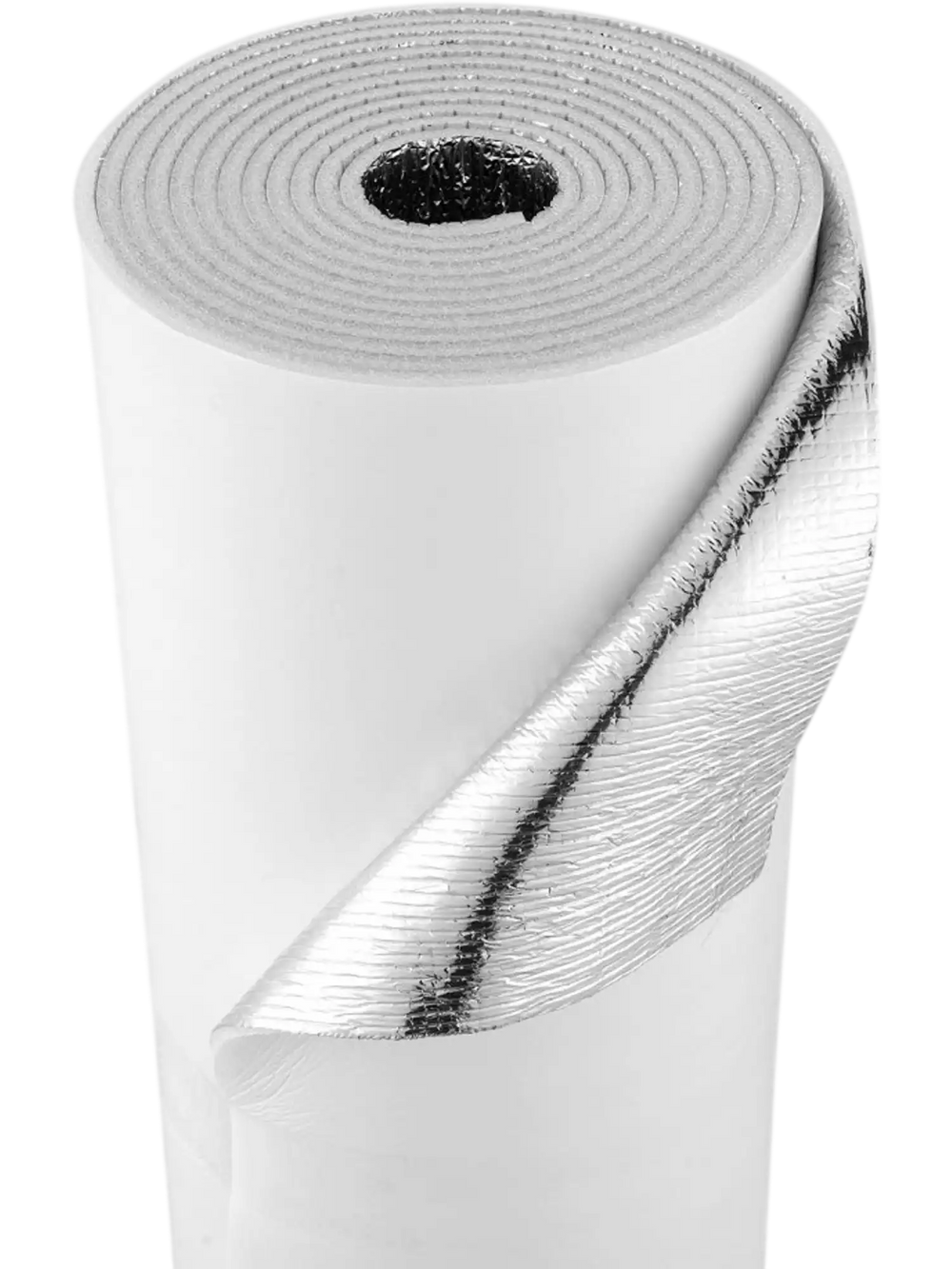 VEVOR Reflective Insulation Roll, 2 Car Garage Door Thermal Insulation Kit, 6mm 24 in x 18 ft, 4 Rolls Aluminum Foil EPE Foam Core Radiant Barrier, White PE Film Heat Shield for Garage Doors