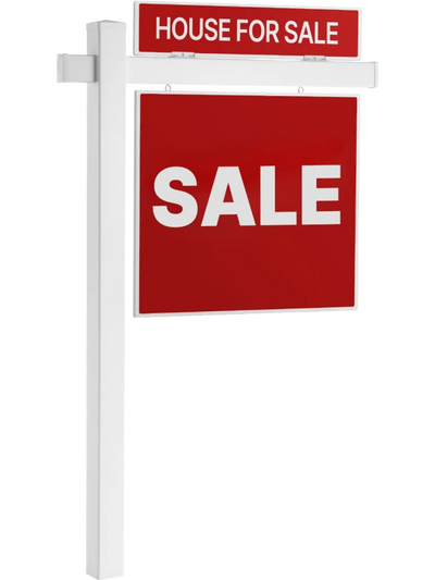 Vevor Sign Post 6' PVC Real Estate Yard Sign Holder with 47
