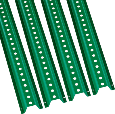 VEVOR 6FT U-Channel Sign Post, 4Pack Green Heavy Duty Steel Fixed Fence Post, Steel Fence U-Channel Sign for Garden, Courtyard, Farm or Traffic Intersection