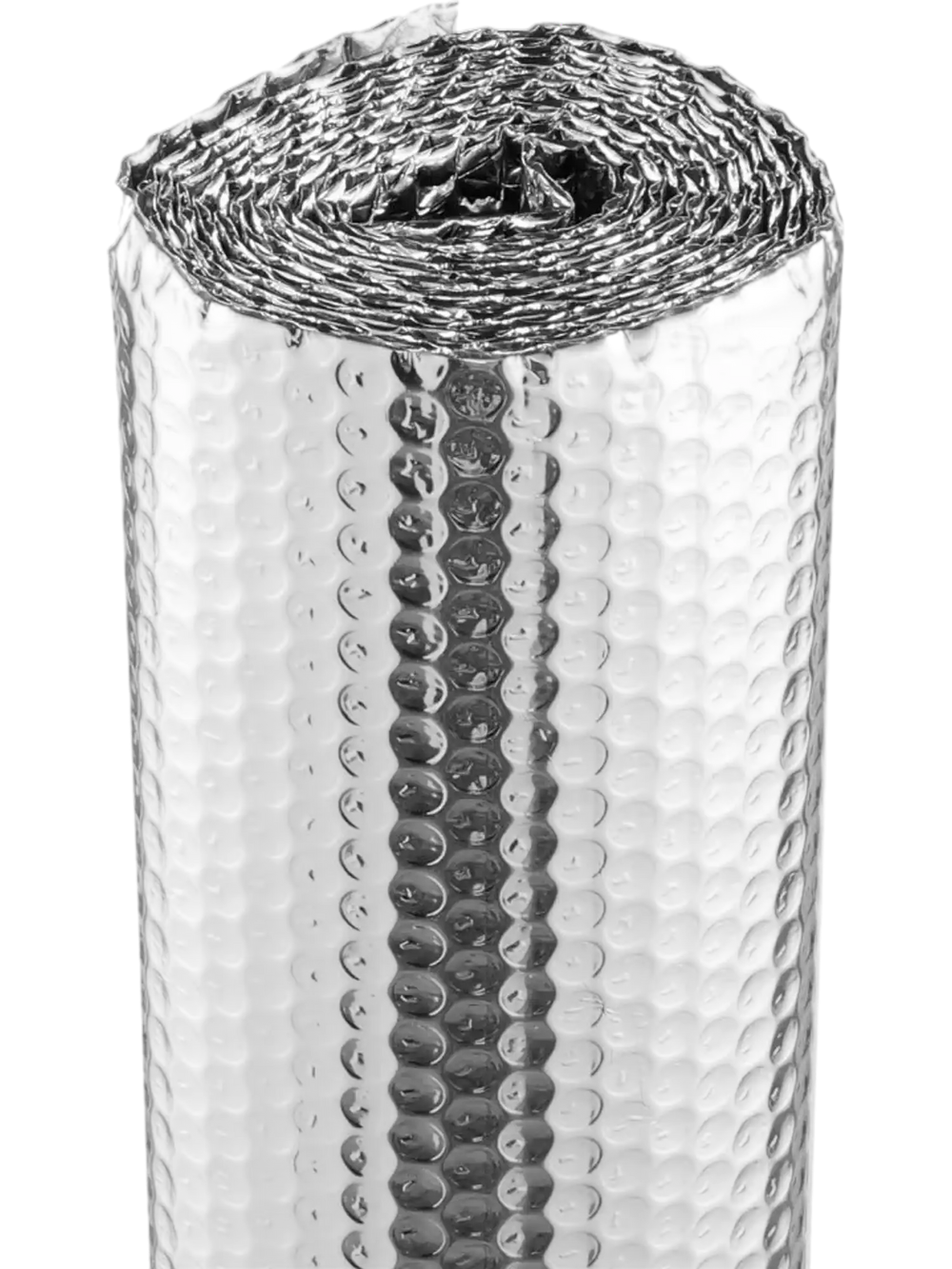 VEVOR Double Reflective Insulation Roll, Air Bubble Film Radiant Barrier, 3.2 mm 48 in x 10 ft, Double-Sided Aluminum Foil Bubble Heat Reflective Shield, Thermal Insulation Roll for Window RV Roof