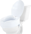 VEVOR Raised Toilet Seat, 6" Height Raised, 300 lbs Weight Capacity, Universal Toilet Seat Riser, Screw Rod Locking, with Toilet Seat, for Elderly, Handicap, Patient, Pregnant, Medical