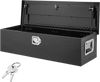VEVOR Heavy Duty Aluminum Truck Bed Tool Box, Diamond Plate Tool Box with Side Handle and Lock Keys, Storage Tool Box Chest Box Organizer for Pickup, Truck Bed, RV, Trailer, 39"x13"x10", Black