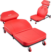 VEVOR 48.4 in 2-in-1 Mechanic Creeper, Adjustable Backrest Garage Creeper Seat, 570 lbs Under Car Rolling Chair with 6 Swivel Casters, Padded Headrest for Auto Repair