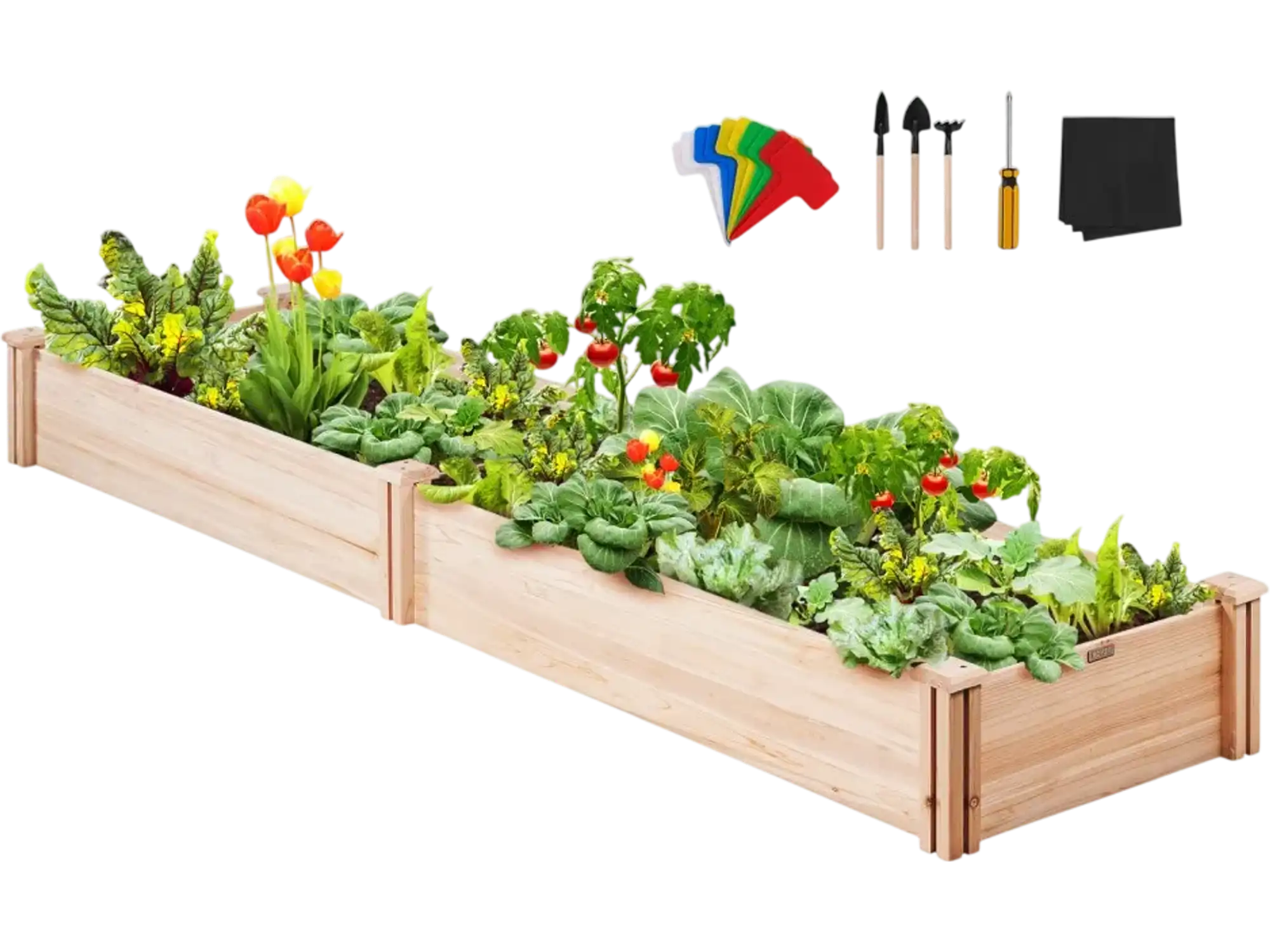 Vevor Raised Garden Bed Wooden Planter Box 94.5