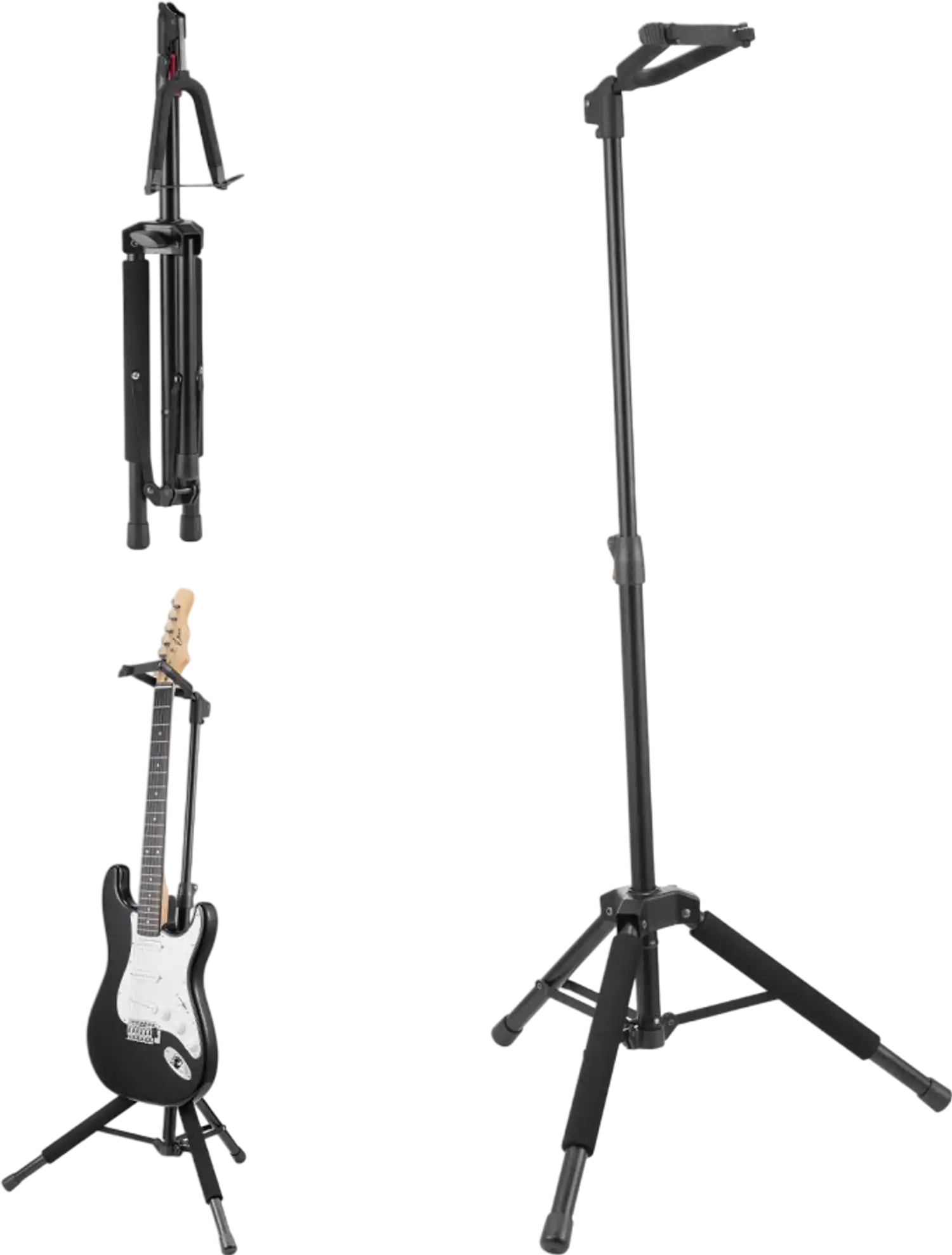 Vevor Guitar Stand Foldable Tripod Floor-Standing Adjustable Height Display Rack New