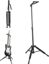 VEVOR Tripod Guitar Stand, 33 lbs/15 kg Load Capacity, Floor-Standing Foldable Guitar Stand Display Rack with 35.4-47.2 in/900-1200 mm Adjustable Height, for Guitar Acoustic Electric Classical Bass