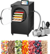 VEVOR Vacuum Freeze Dryer Machine, 11-15.4 lbs/Batch, 4 Trays, 10 Presets for Fruit Vegetable Meat, Durable Freestanding Freeze Drying Equipment with Wheel, App Control, LCD Touchscreen, Auto Defrost