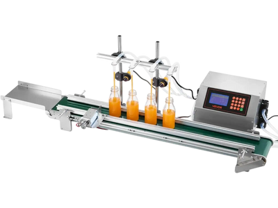 Vevor Conveyor Belt Filling Machine Automatic Liquid Filler with 4 Nozzles New