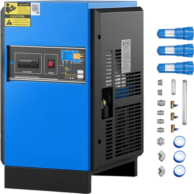 Vevor Compressed Air Dryer 50 CFM Refrigerated Air-Drying System New