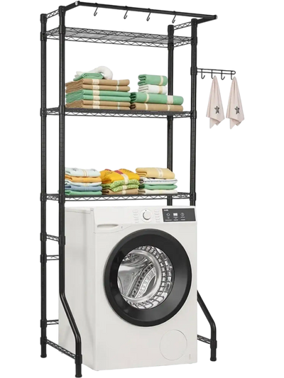 Vevor Storage Shelf Over Washer and Dryer 3-Tier Laundry Rack Black New