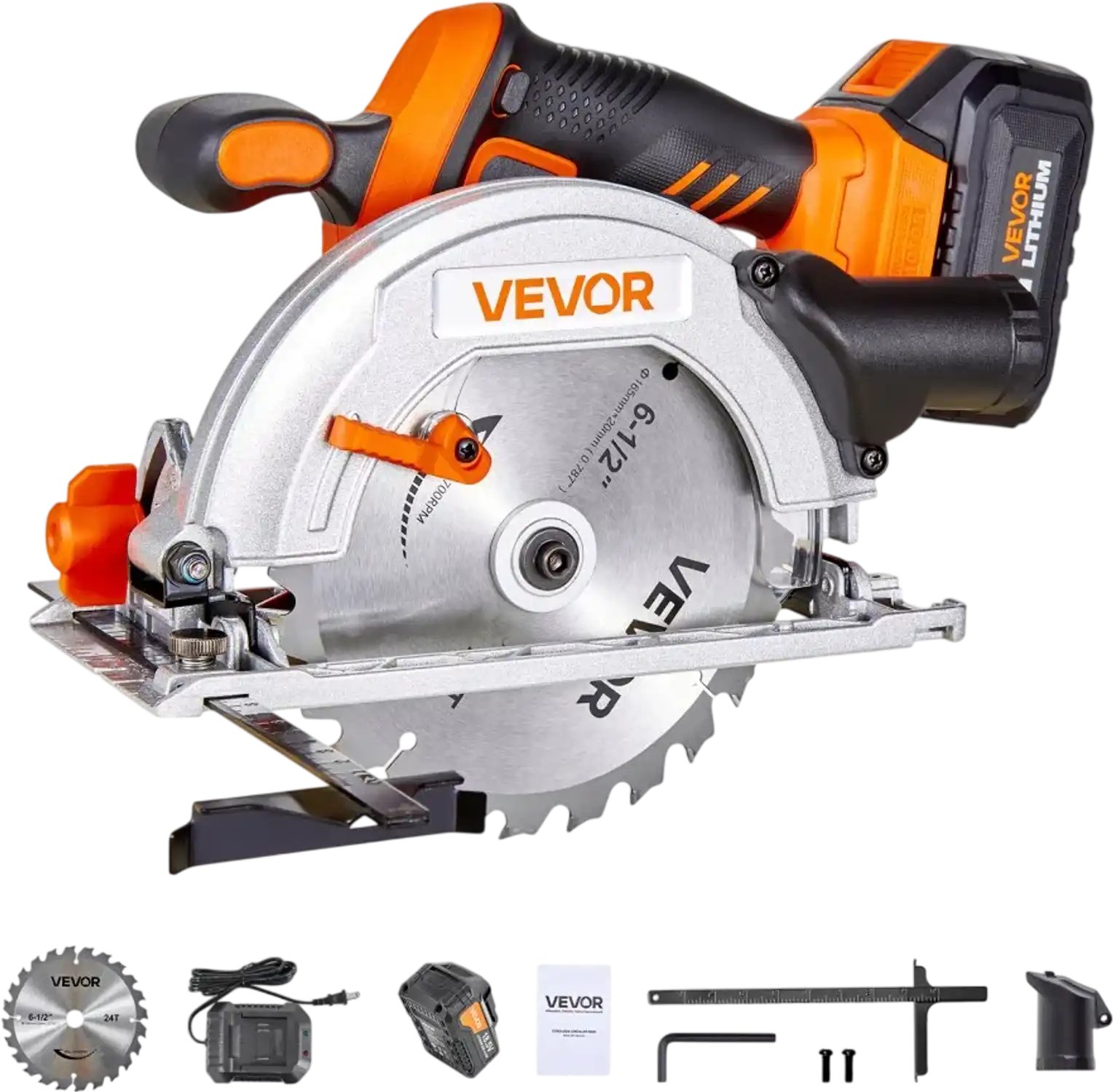 Vevor Circular Saw Cordless 6-1/2