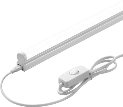 VEVOR LED Shop Light, 6 Pack T5 Integrated Single Fixture, 4FT, 2200lm, 6500K Linkable LED Tube Light, Corded Electric with ON/Off Switch, Suitable for Garage Warehouse Workbench Workshop