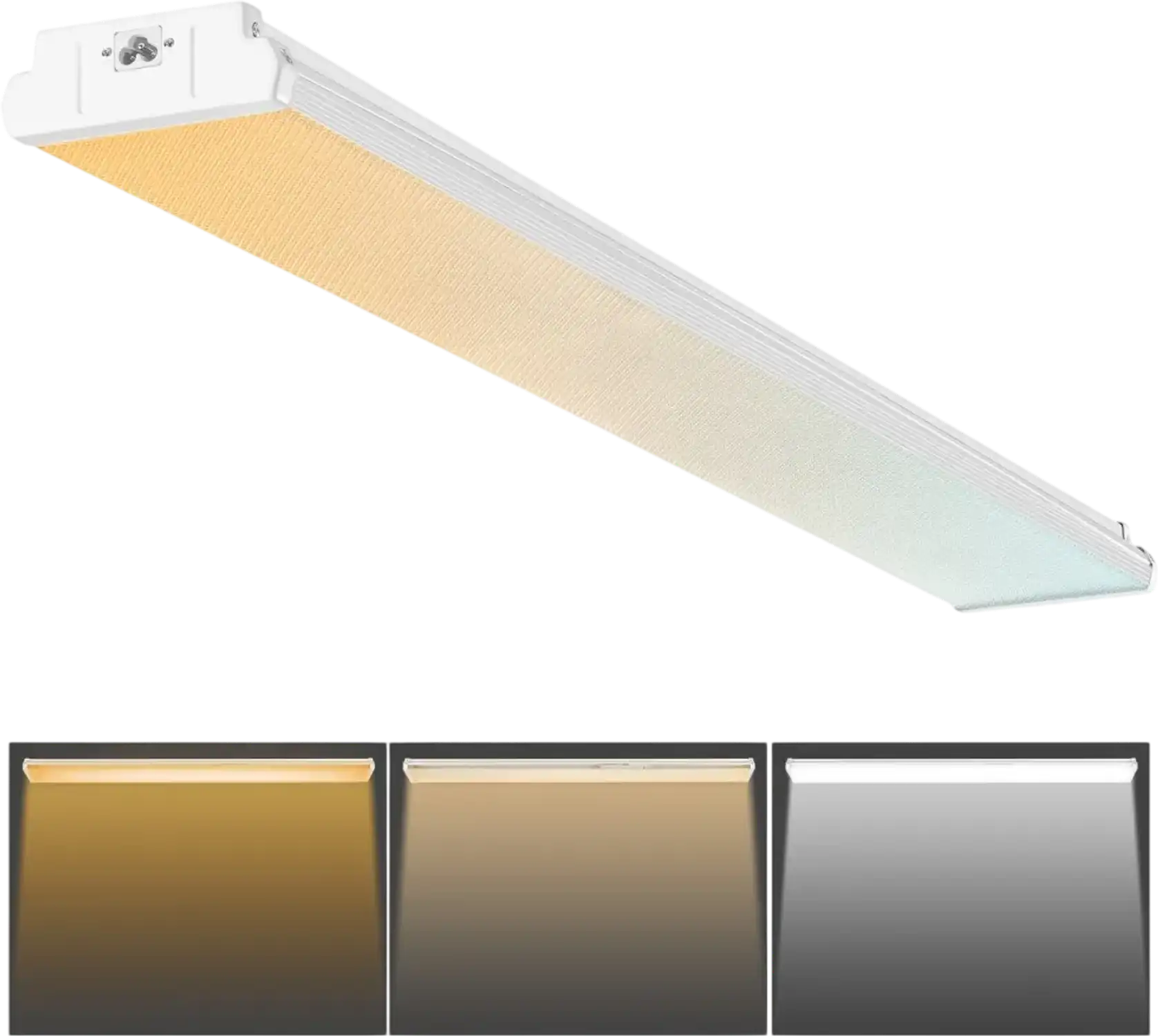 Vevor LED Wraparound Light 4' 50W 5500LM Flush Mount Shop Ceiling Fixture New