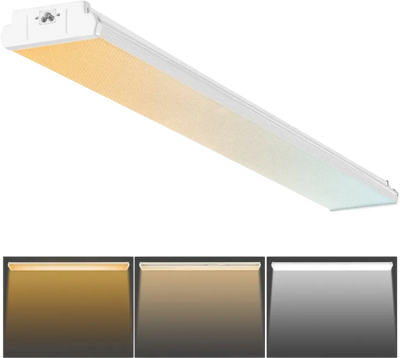 Vevor LED Wraparound Light 4' 50W 5500LM Flush Mount Shop Ceiling Fixture New