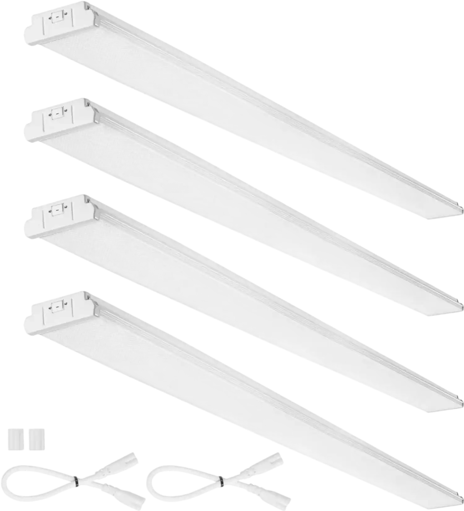 Vevor LED Wraparound Light 8' 4-Pack Flush Mount Shop Ceiling Fixture New