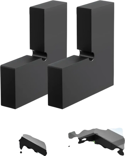 Vevor Handrail Corner Connector 2-Pack 90° POM Fittings Matte Black New