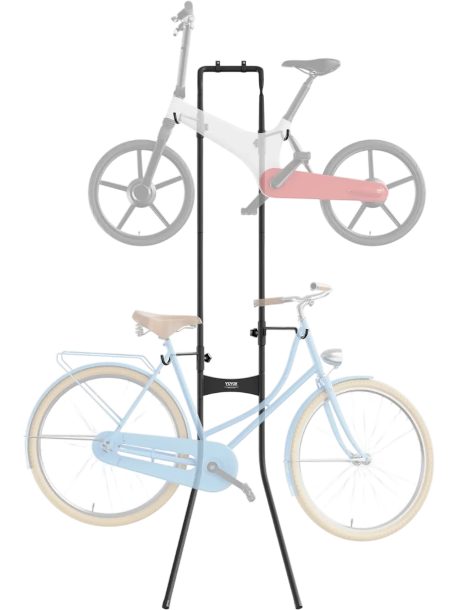 Vevor Bike Storage Rack 2-Bike Free Standing Gravity Wall Vertical Garage Rack New