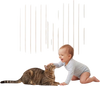 VEVOR Baby Gate for Stairs, 28-43 in Adjustable Width, 30 in High Dog Gate, No Bottom Bar, One-Handed Operation, Easy Drilling Installation with Hardware Kit, for Stairs, Doorways, and House, White
