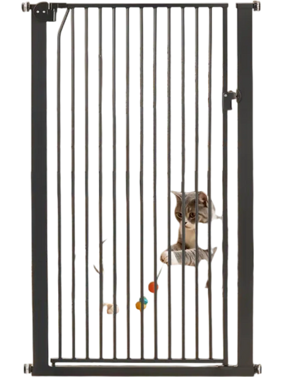 Vevor Dog Gate Extra Tall Adjustable Width Black New